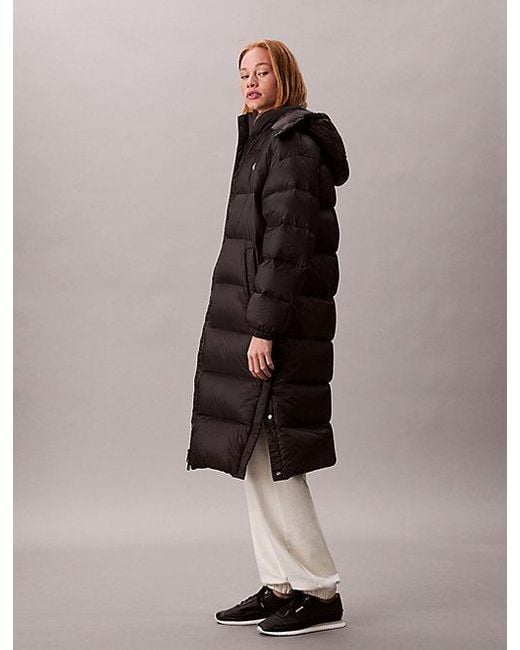 Calvin Klein Natural Jeans Hooded Down Puffer Coat