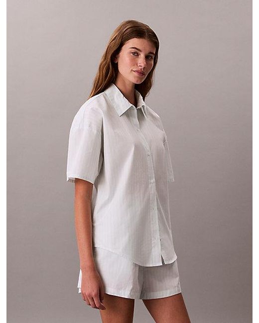 Calvin Klein Multicolor Shorts Pyjama Set Cotton Poplin