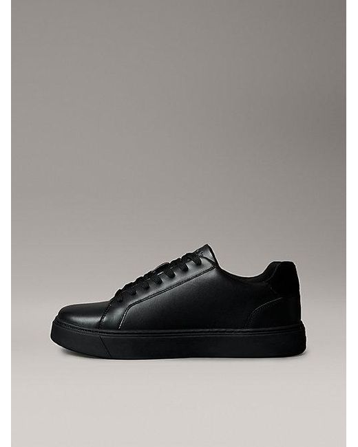 Calvin Klein Sneakers Van Glad Leer Met Flexibele Zool in het Black voor heren