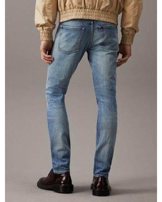 Slim Jeans Calvin Klein de hombre de color Blue