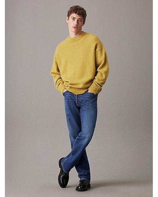 Calvin Klein Standard Straight Jeans in het Blue voor heren
