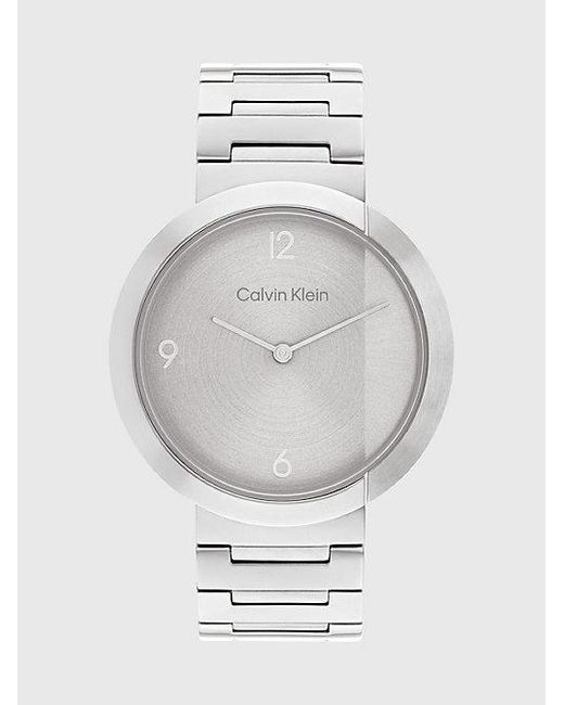 Calvin Klein Gray Split Bezel Bracelet Watch