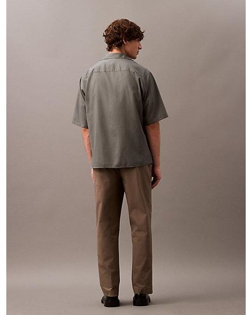 Calvin Klein Broek Van Technische Stretch in het Brown voor heren