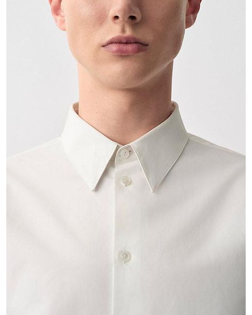 Calvin Klein White Alfred Slim Button-Up Shirt for men