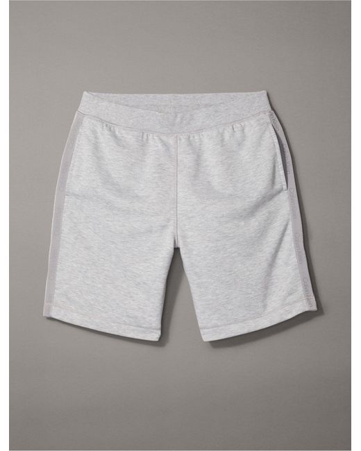 Calvin Klein Blue Logo Tape Knit Shorts for men