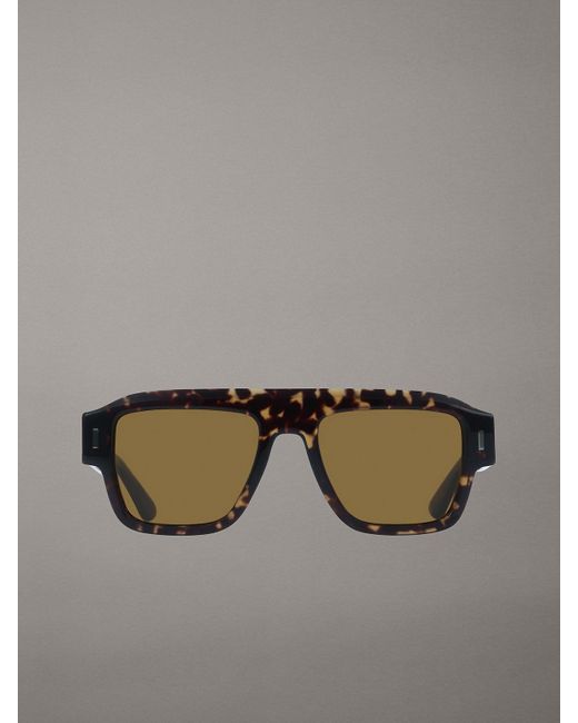 Calvin Klein Gray Modified Rectangle Sunglasses Ck25509S for men
