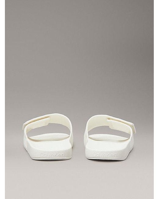 Calvin Klein Slippers Aus Canvas in Metallic für Herren