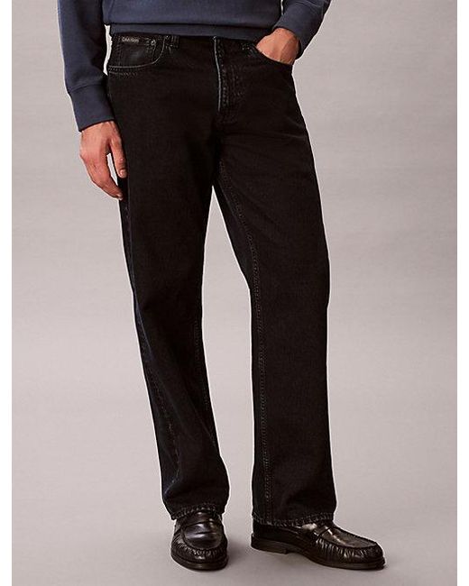 Calvin Klein Black Jeans 90S Straight Jeans for men