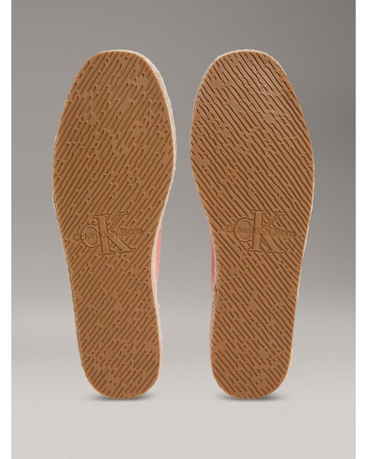 Espadrillas Con Plateau di Calvin Klein in Pink