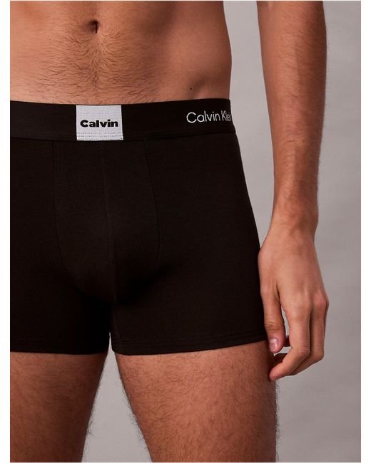 Calvin Klein Black 3 Pack Trunks for men