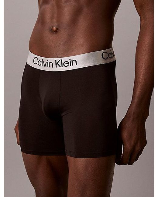 Calvin Klein Black 3 Pack Boxer Briefs Micro Stretch for men