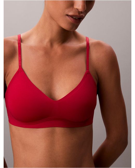 Calvin Klein Red Invisibles Gel Wire Lightly Lined Bralette