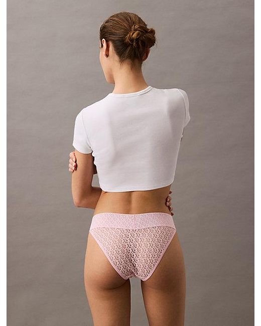 Calvin Klein Slip Met Lage Taille in het Gray