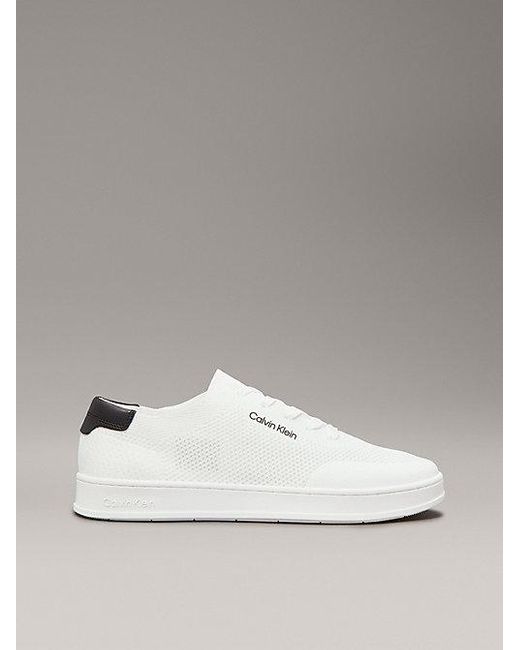 Zapatillas de punto Calvin Klein de hombre de color Metálico Lyst