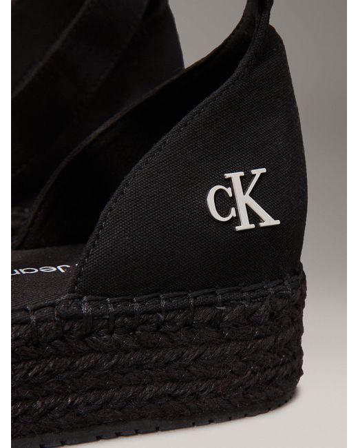 Espadrillas Con Plateau di Calvin Klein in Gray