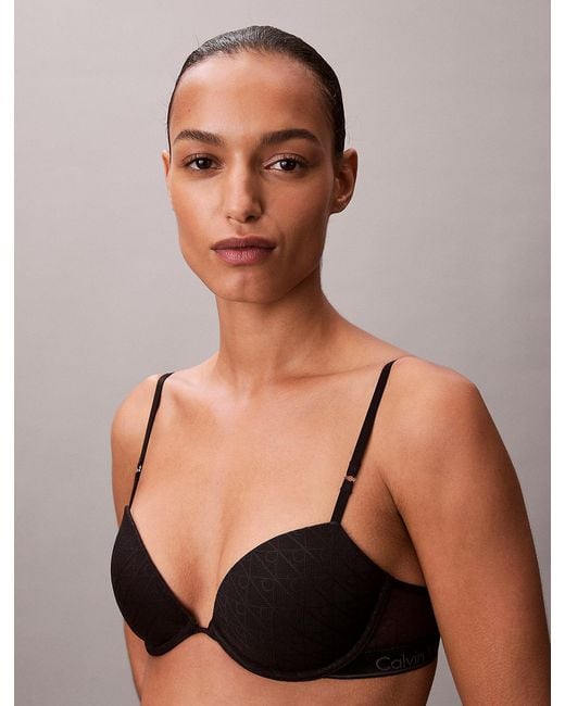 Calvin Klein Black Lightly Lined Demi Bra
