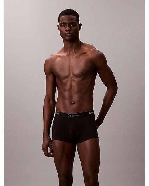 Calvin Klein 7-Pack Lage Taille Boxers in het Black voor heren