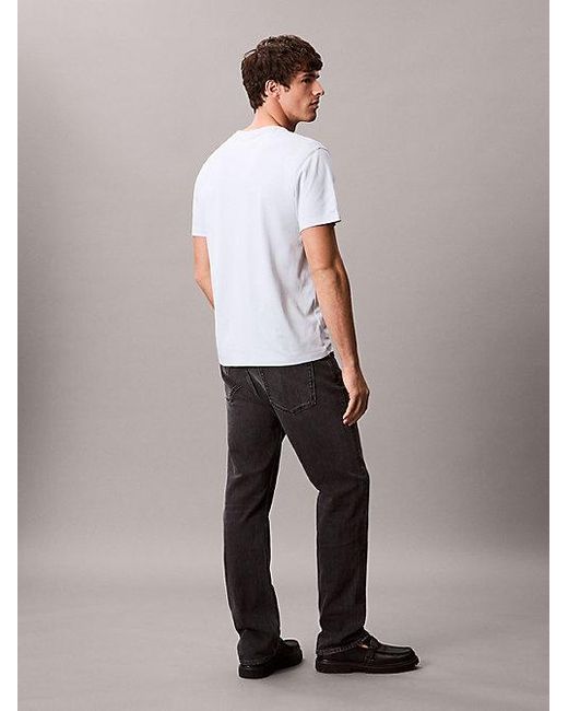 Calvin Klein T-Shirt Aus Pima-Baumwolle in White für Herren