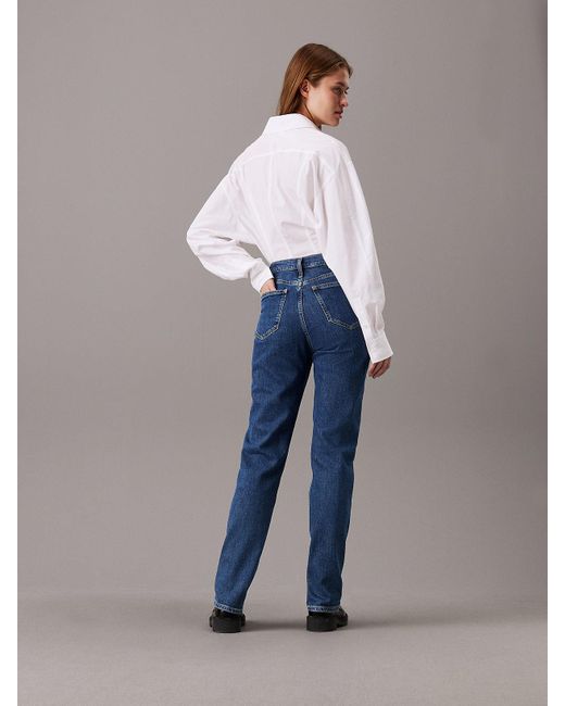Calvin Klein Blue Authentic Slim Straight Jeans