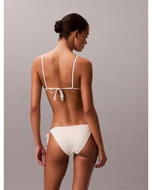 Calvin Klein Brown Triangle Bikini Top
