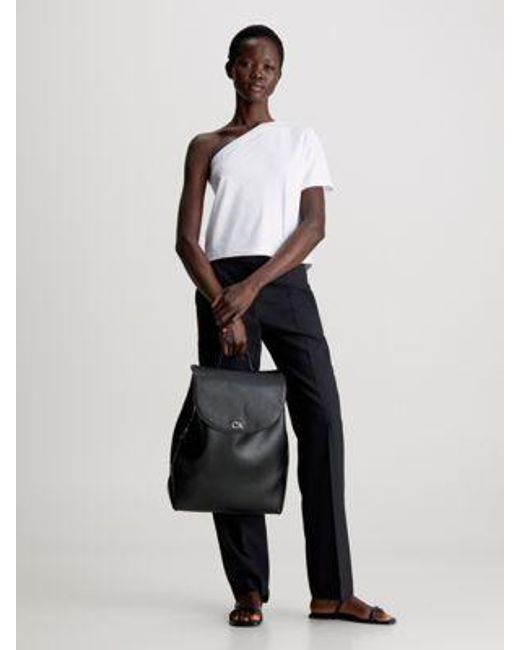 Mochila con solapa Calvin Klein de color Black