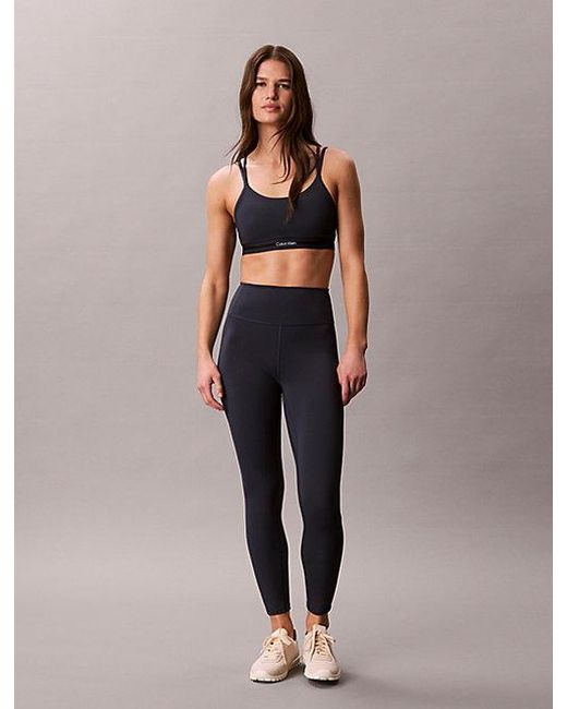 Calvin Klein Blue Sport Low Support Quick Dry Sports Bra