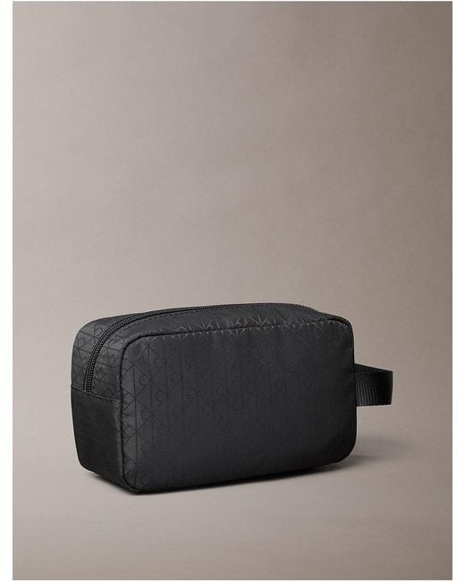 Calvin Klein Gray Utility Emblem Dopp Kit for men