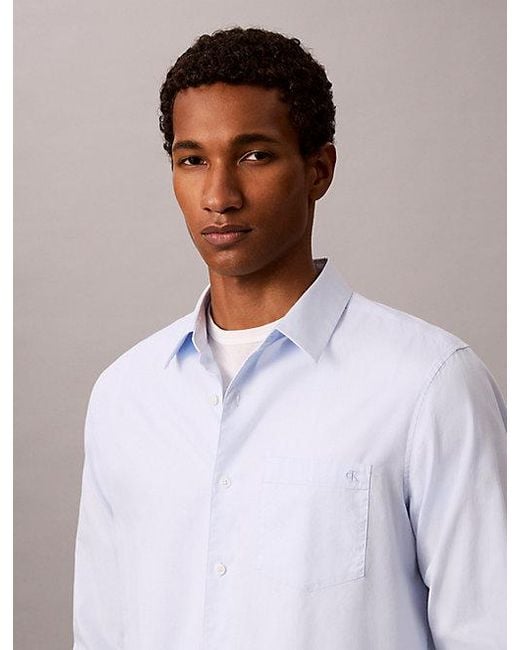 Calvin Klein White Oxford Button Down Shirt for men