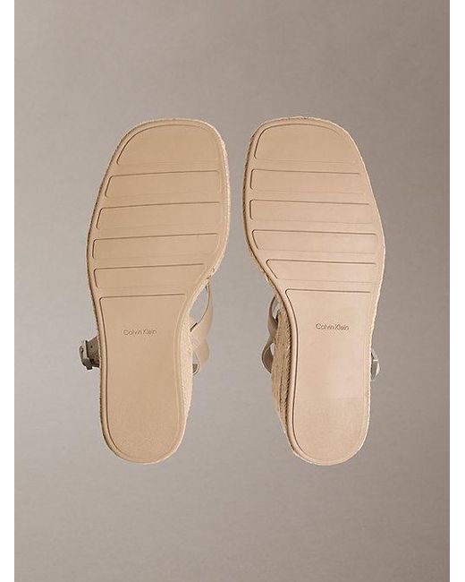 Calvin Klein Multicolor Elisabeth Espadrille Wedge Sandals