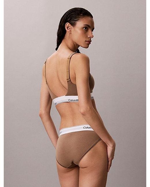 Calvin Klein Brown Bikini Briefs Icon Cotton Modal