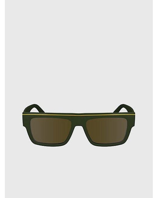 Gafas de sol rectangulares modificadas CKJ24603S Calvin Klein de hombre de color Green