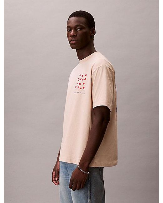Calvin Klein Natural Jeans Somewhere Graphic Relaxed T-Shirt for men