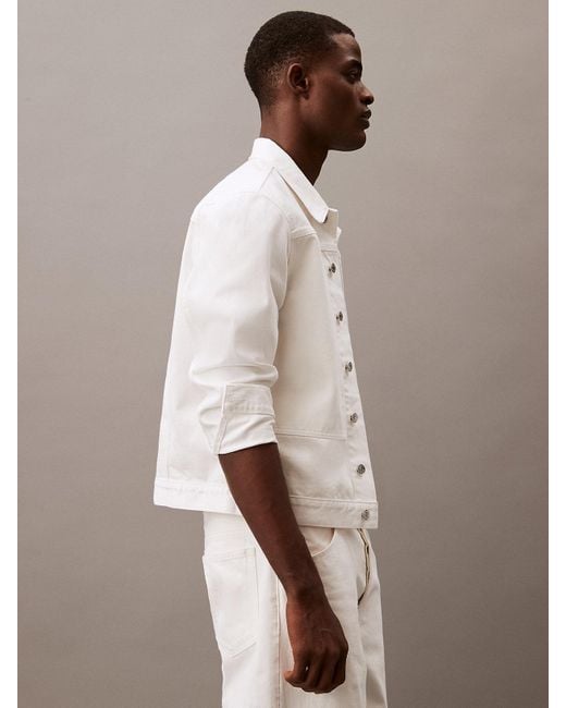 Calvin Klein Natural Japanese Kurabo Denim Jacket for men