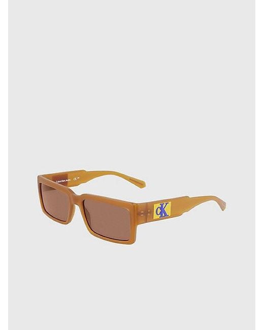 Calvin Klein Multicolor Jeans Rectangle Sunglasses Ckj23623S for men
