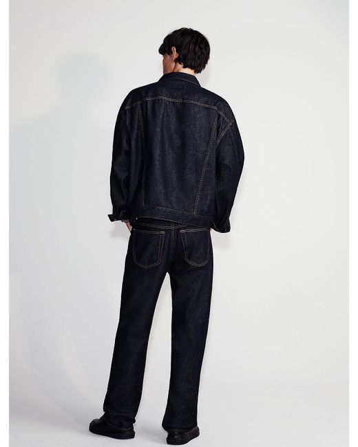 Calvin Klein Red 90S Straight Asymmetric Jeans for men
