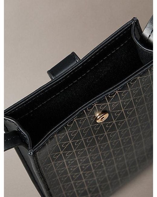 Calvin Klein Multicolor Allover Emblem Logo Phone Crossbody Bag