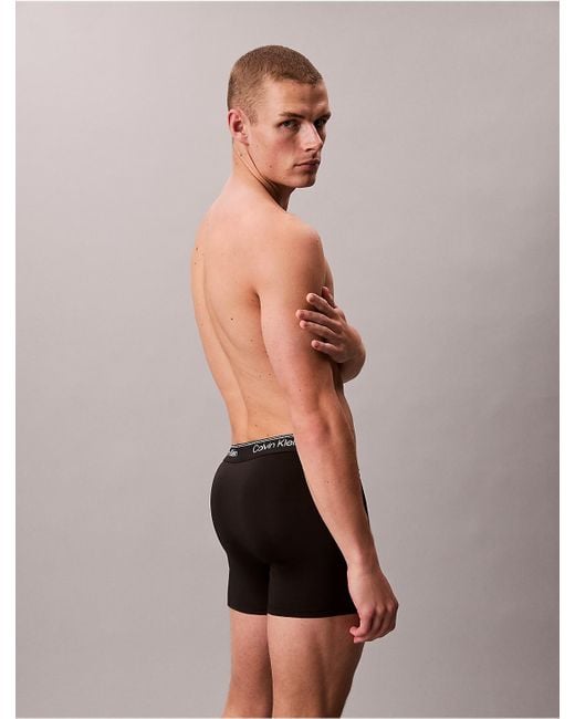 Calvin Klein Black 5 Pack Boxer Briefs for men