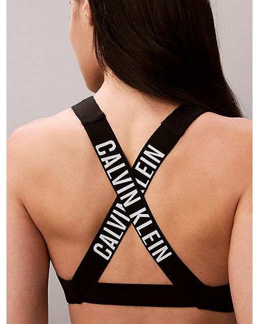 Calvin Klein Black Bralette Bikini Top Intense Power