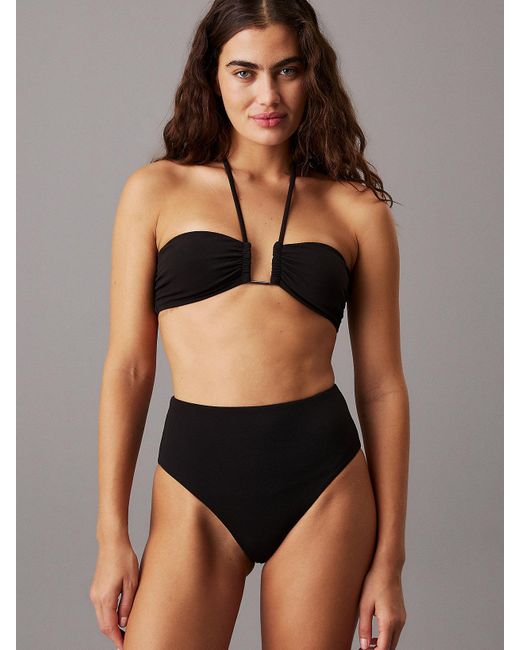 Calvin Klein Black Bandeau Bikini Top