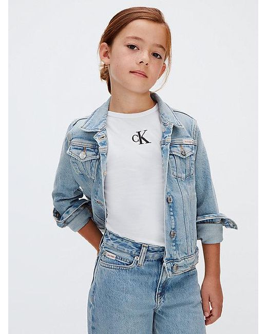 Calvin Klein Blue Jeans Loose Wide Leg Jeans