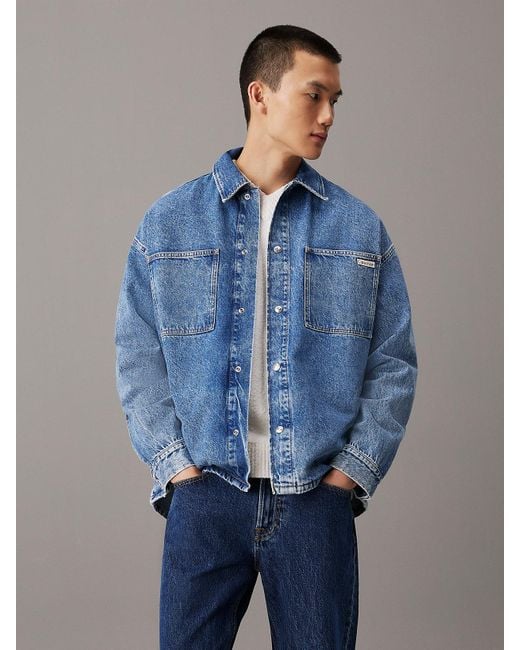 Denim shirt calvin klein hotsell