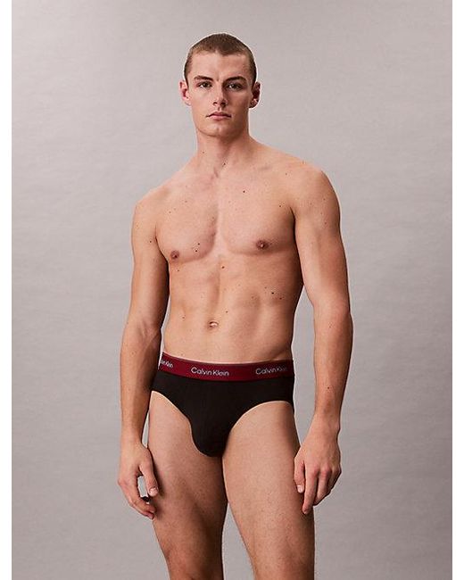 Calvin Klein Multicolor 3 Pack Hip Briefs for men