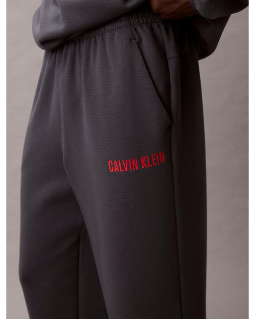 Calvin Klein Multicolor Breathable Mesh Performance Tracksuit Bottoms for men