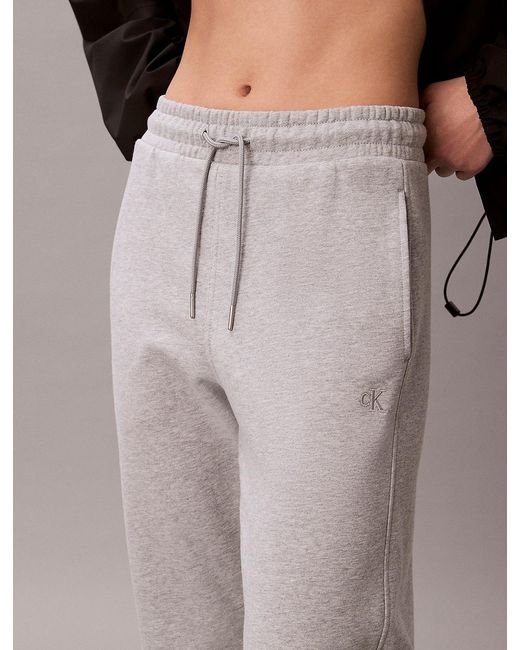Calvin Klein Brown Cotton Terry Barrel Joggers