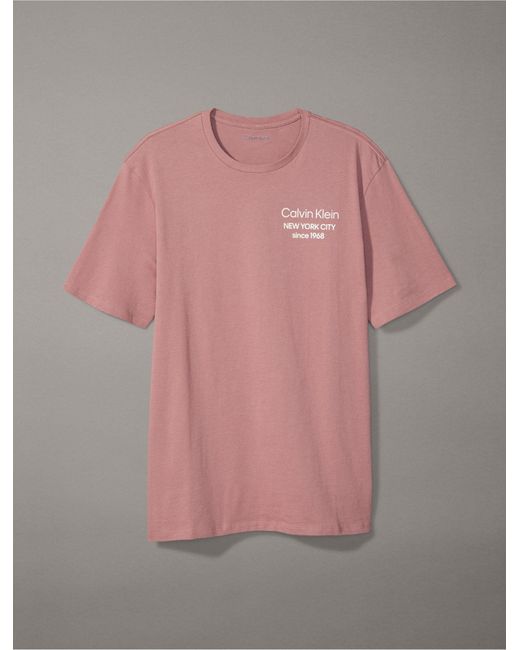 Calvin Klein Brown Since 1968 Graphic Crewneck T-shirt for men