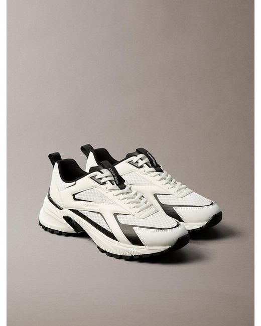 Calvin Klein Metallic Trailblazer — Mesh Mix Runner Trainers for men