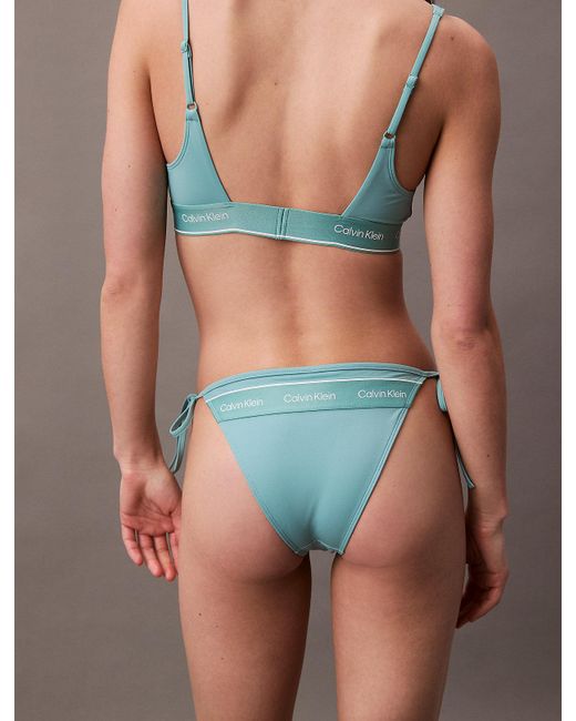 Calvin Klein Brown Tie Side Bikini Bottoms