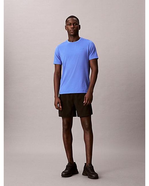 Calvin Klein Blue Sport Breathable Anti Wrinkle Travel T-Shirt for men