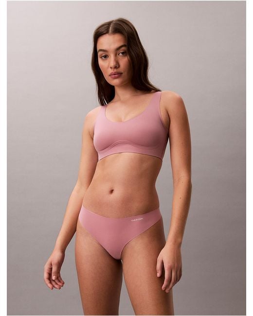 Calvin Klein Purple Invisibles Gel Wire Lightly Lined Bralette