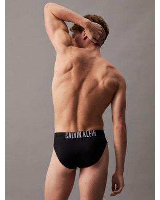Bañador slip - Intense Power Calvin Klein de hombre de color Black